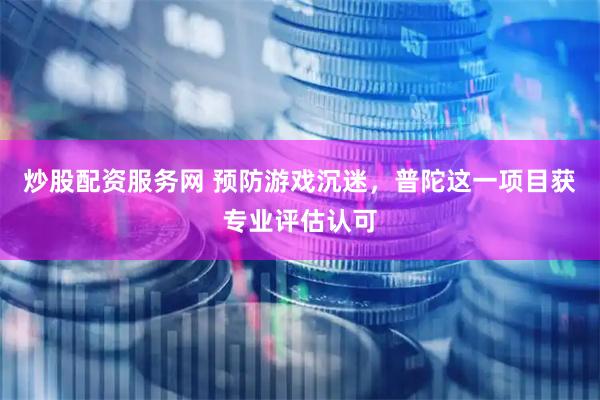 炒股配资服务网 预防游戏沉迷，普陀这一项目获专业评估认可